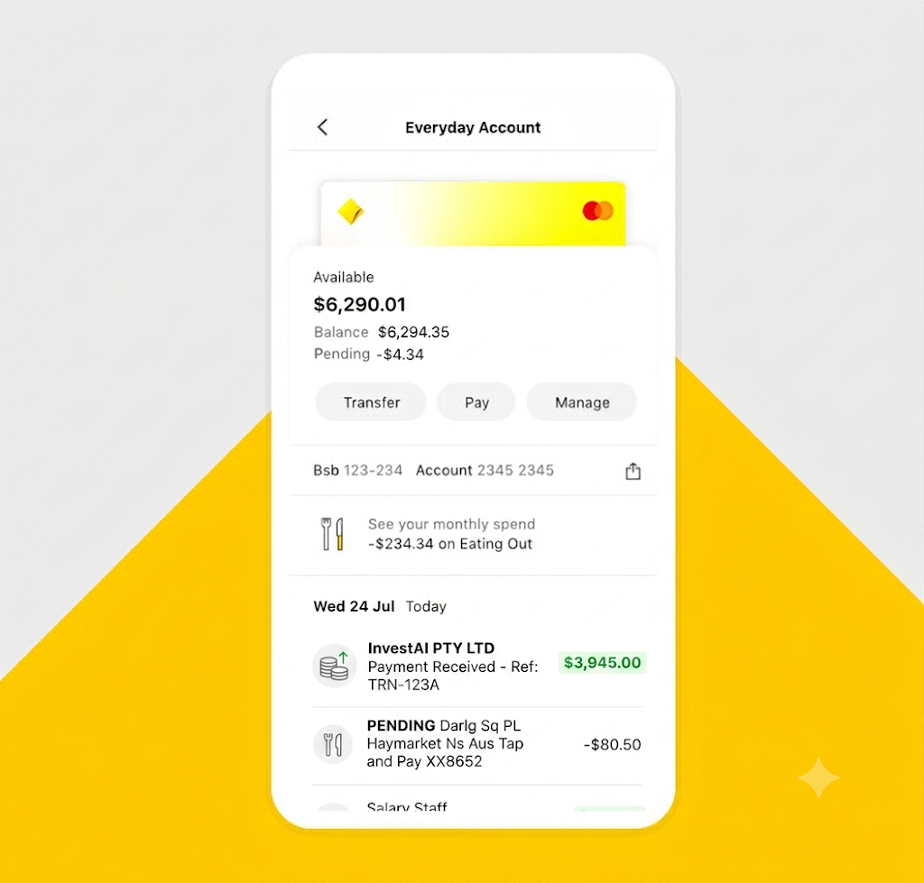 Bank transfer confirmation from an Invest AI member payout